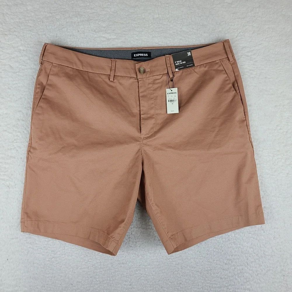 EXPRESS Shorts Mens 38 Orange 8